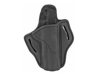 1791 Gunleather Belt Holster 1, Right Hand, Stealth Black Leather, Fits 1911 4" & 5"