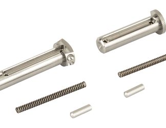 Battle Arms Development Enhanced Pin Set Kit, For AR Rifles, Includes BAD-ETP-TI, BAD-EPP-TI, 2 KNS Detents, and 2 Springs, Titanium Finish