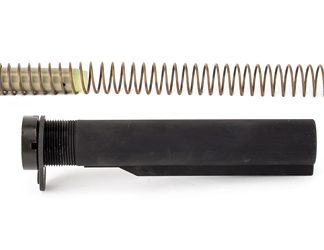 Bravo Company Stock Hardware Mount Kit, Fits AR Rifles, Mil-Spec Buffer Tube, Stock Kit Contains Buffer, Tube, Spring, & Hardware, Black