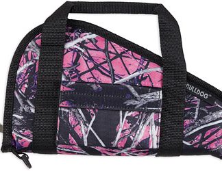 Bulldog Cases Single Handgun Rug, Small, Muddy Girl Camo Finish, Nylon, Velcro Accessory Pocket
