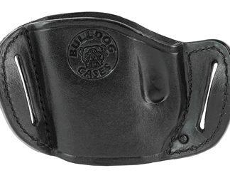 Bulldog Cases Molded Leather Hip Holster, Fits Most Large Frame Autos, Right Hand, Black