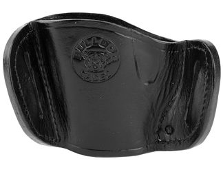 Bulldog Cases Molded Leather Hip Holster, Fits Most Medium Frame Autos, Right Hand, Black