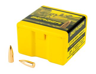Berger Bullets FB Target, .224 Diameter, 22 Caliber, 55 Grain, Flat Base Hollow Point, 100 Count