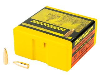 Berger Bullets FB Varmint. 243 Diameter, 6MM/243 Winchester, 80 Grain, Flat Base Hollow Point, 100 Count