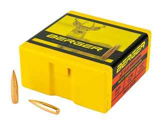 Berger Bullets VLD Hunting,  .243 Diameter, 6MM/243 Winchester, 105 Grain, Boat Tail Hollow Point, 100 Count