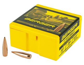 Berger Bullets VLD Target, .308 Diameter, 30 Caliber, 168 Grain, Hollow Point Boat Tail, 100 Count