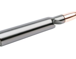 Caliber Gourmet Bullet Bottle Opener, Matte Finish, Black and Copper