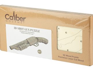 Caliber Gourmet Wood Shotgun Puzzle, Brown