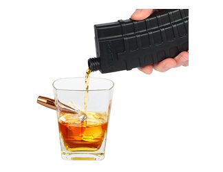Caliber Gourmet Caliber Gourmet AR Magazine Flask, 7oz, Black