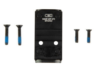 C&H Precision Optic Mounting Plate, Fits Smith & Wesson M2.0 C.O.R.E., Leupold Delta Point Pro & EOTech EFLX, Anodized Finish, Black