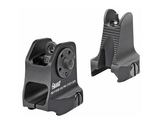 Daniel Defense Fixed Front/Rear Sight Combo, Fits Picatinny, Black Finish