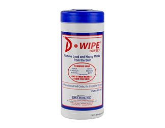 D-Lead Wipes, 40 Count, Disposable Wipes, 12/Pack, Pop Up Canister