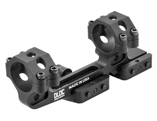 DLOC Precision Cantilever Scope Mount, 30mm, 1.53" Height, Hardcoat Anodized Finish, Black, Fits Picatinny