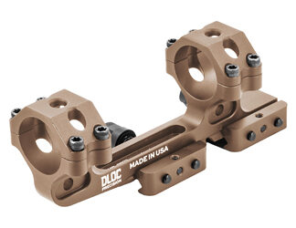 DLOC Precision Cantilever Scope Mount, 30mm, 1.53" Height, Hardcoat Anodized Finish, Tan, Fits Picatinny