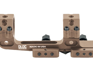 DLOC Precision Cantilever Scope Mount, 30mm, 1.63" Height, Hardcoat Anodized Finish, Tan, Fits Picatinny