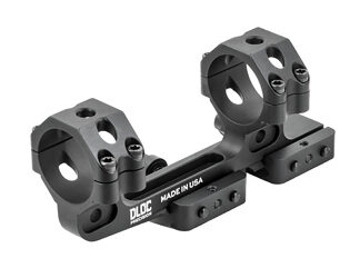 DLOC Precision Cantilever Scope Mount, 34mm, 1.63" Height, Hardcoat Anodized Finish, Black, Fits Picatinny