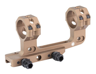 DLOC Precision Cantilever Scope Mount, 34mm, 2.05" Height, Hardcoat Anodized Finish, Tan, Fits Picatinny
