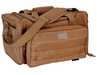 Evolution Outdoor Range Bag, Polyester, MOLLE Webbing, Hook and Loop Panel, Large Main Compartment with Multiple Exterior Zipper Compartments, Coyote