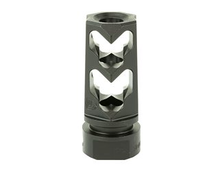 Fortis Manufacturing, Inc. Muzzle Brake, 9MM, 1/2X28, Black Finish