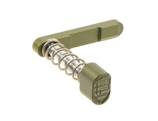 Fortis Manufacturing, Inc. Billet Magazine Catch and Release, Nitride Finish, Olive Drab Green, Fits AR-15