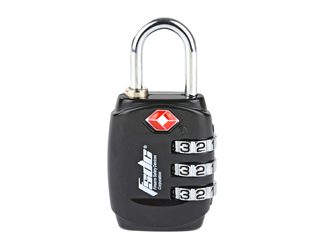 Firearm Safety Devices Corporation Lock, Black, TSA Lock w/Steel Shackle