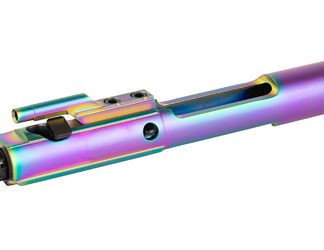 Faxon Firearms Bolt Carrier Group, 5.56 NATO, Fits AR-15, Chameleon PVD Coated Bolt Carrier and Gas Key, Salt Bath Nitrided Bolt, Black