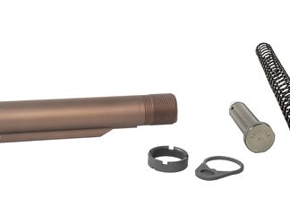 Geissele Automatics Buffer Tube Complete Assembly, Fits AR-15, Anodized Finish, Desert Dirt Color, 6-Position, H2 Buffer, Super 42 Spring