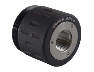 Gemtech GM-45/Blackside Threaded Rear Mount Adaptor, 1/2X28 Thread Pitch, 9mm