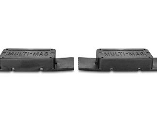 Gun Storage Solutions Multi-Mags, Double Soft Rubber Coated Magnet strip for semi-auto/magazine storage, 2 per Strip, 2 Strips per Package, Black