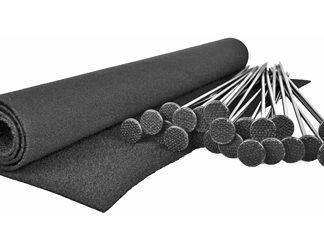 Gun Storage Solutions Rifle Rod 20 pack starter kit includes 20 rods and fabric size 15" x 30"