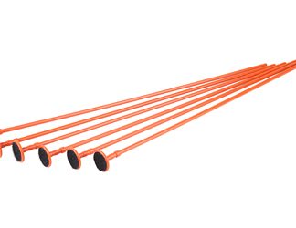 Gun Storage Solutions Rifle Rods, Fit .22 Caliber and Larger, 16" Length, Orange, 6 Pack