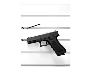 Gun Storage Solutions Slatwall Snipers, Vinyl Coated, Fits Guns As Small As .22 Caliber, 10-Pack, Attaches To Front Of Shelf, Black