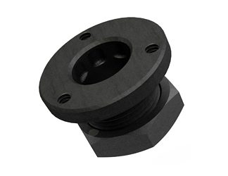 GrovTec Non-Rotating Flanged Base, Black