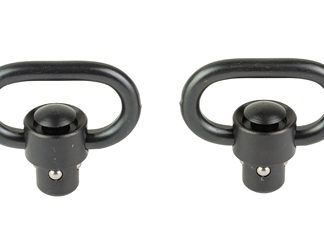 GrovTec Heavy Duty Push Button Swivels, Fits 1" Slings, Nitride Finish, Black