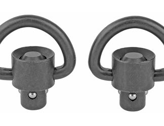GrovTec Recessed Plunger Heavy Duty Push Button Swivels, Manganese Phosphate, D-Loop