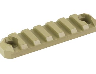 GrovTec 7 Slot Rail Section, Cerakote Finish, Coyote, M-LOK