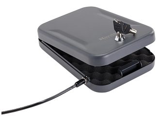 Hornady Large Lock Box, Black Finish, With Lock, Key, & Cable