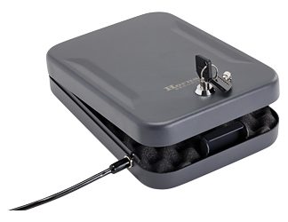 Hornady X-Large Lock Box, Black Finish, With Lock, Key, & Cable