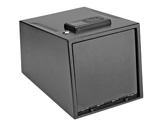 Hornady 2 Gun Keypad Vault, Programmable, Backup Barrel Key Lock, Removeable Shelf, Interior Light, Foam Interior, Requires Four AAA Batteries (Not Included), Black Finish