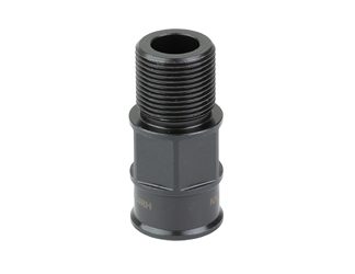 KNS Precision, Inc. AR15 Adaptor, 1/2X28 to 5/8X24 AR15 to 30 Cal Suppressor, Nitride Finish, Black