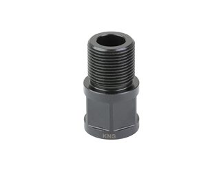 KNS Precision, Inc. AK Thread Adaptor, 14X1L to 5/8X24R, Nitride Finish, Black