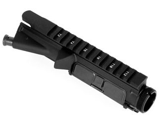 LBE Unlimited Upper, Black Finish, Forward Assist/Ejection Port Cover Assembly Installed, Fits AR15