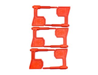 LBE Unlimited Chamber Flag, For Rifles, Plastic Construction, Orange, Pack of 6