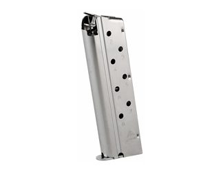 Mec-Gar USA Pistol Magazine, 40S&W, 8 Rounds, Fits 1911 Pistols, Silver, Steel, Nickel Finish