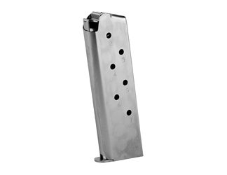 Mec-Gar USA Magazine, 45ACP, 7 Rounds, Fits 1911, Nickel Finish