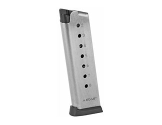Mec-Gar USA Pistol Magazine, 45ACP, 8 Rounds, Fits 1911 Pistols, Steel, Silver