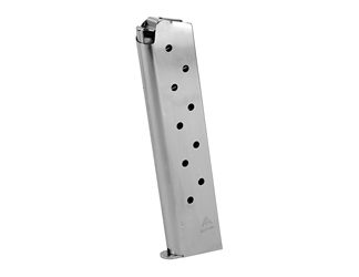 Mec-Gar USA Magazine, 45ACP, 10 Rounds, Fits 1911, Nickel Finish