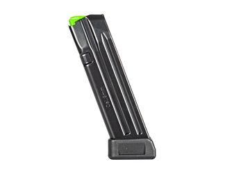 Mec-Gar USA Magazine with Extension, 9MM, 20 Rounds, Fits GLOCK 17, Anti-Friction Coating, Black