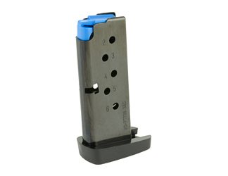 Mec-Gar USA Pistol Magazine, 380ACP, 6 Rounds, Fits 738TCP Pistols, Steel, Blued Finish