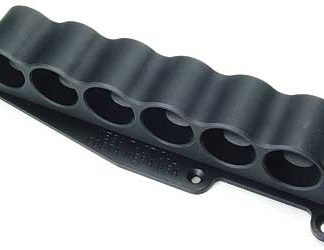 Mesa Tactical 6-Shell Side Saddle, 12 Gauge, Rugged, Reliable On-gun Shotshell Carriers, Fits Remington 870, Black